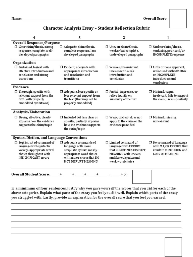 Expository Essay Rubric | PDF | Essays | Syntax