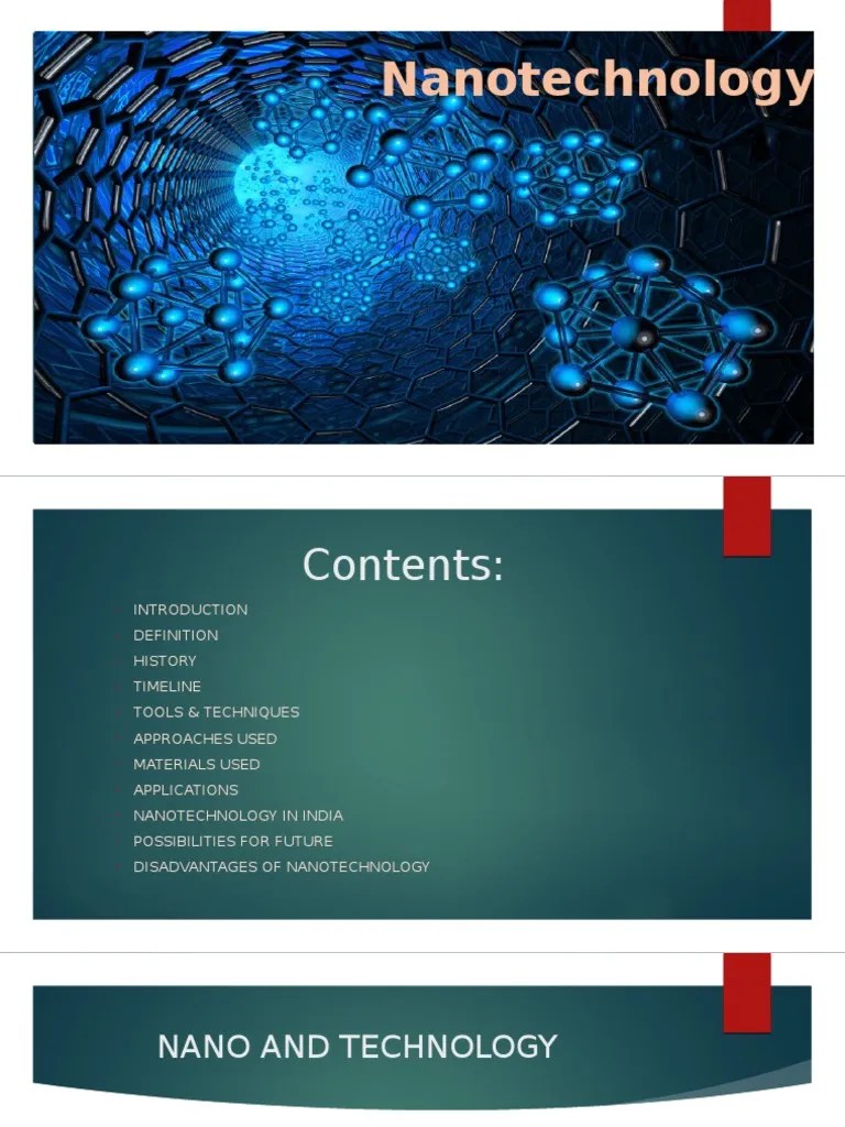 Nano Technology | PDF | Nanotechnology | Technological Change