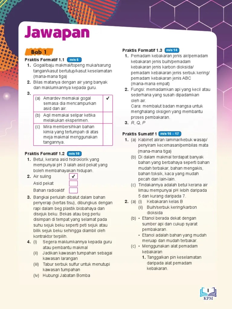 Eksperimen Sains Tingkatan 4 Bab 6 Ficha De T4 Sains Kssm Anabel