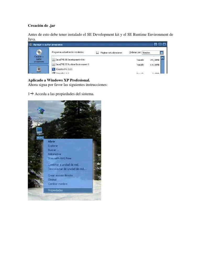 Creación De Archivos (.Jar) | PDF | Java (lenguaje De Programación ...