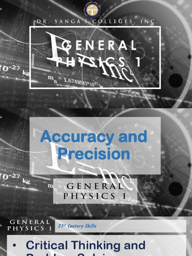 2-General Physics 1-Uncertainties In Measurement | PDF | Accuracy And ...