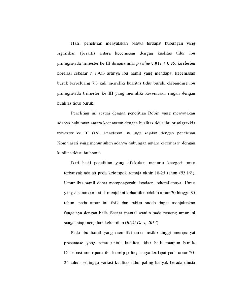 Hasil Penelitian Menyatakan Bahwa Terdapat Hubungan Yang Signifikan | PDF
