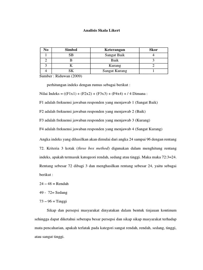 Rafflesia tiomanensis on twitter likert scale skala likert strongly disagree sangat tidak setuju disagree tidak. Likert Pdf