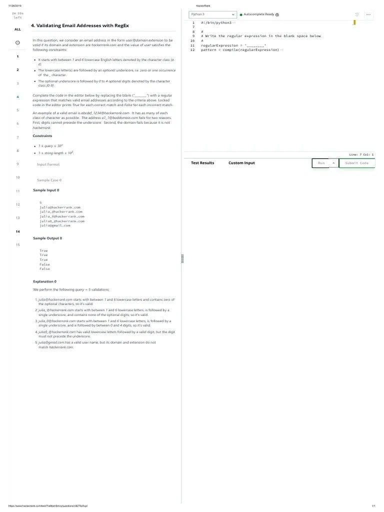 Hacker Rank | PDF | Regular Expression | Software Development