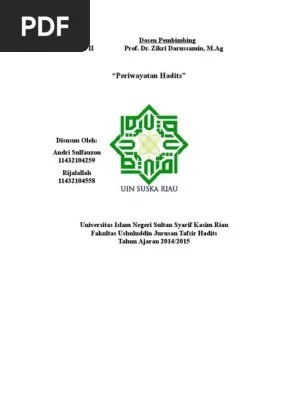 Periwayatan Hadits | PDF