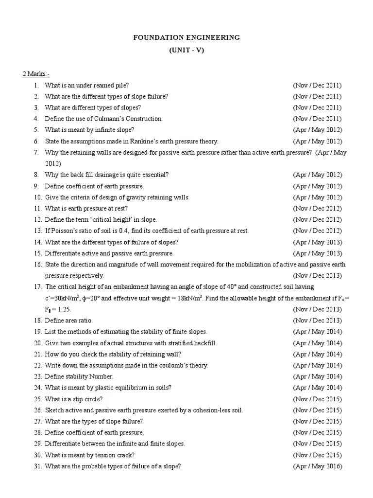 Foundation Engineering | PDF | Deep Foundation | Soil