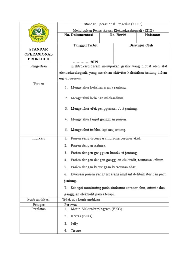 Standar Operasional Prosedur Print | PDF