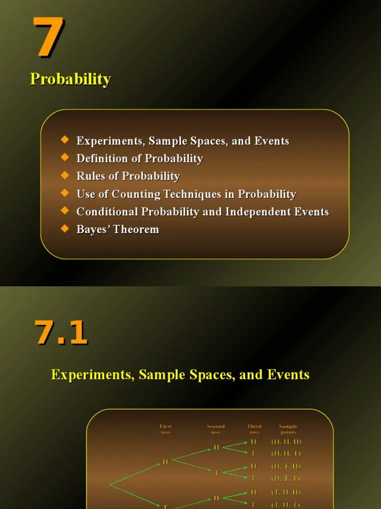 Lecture | Download Free PDF | Probability | Experiment