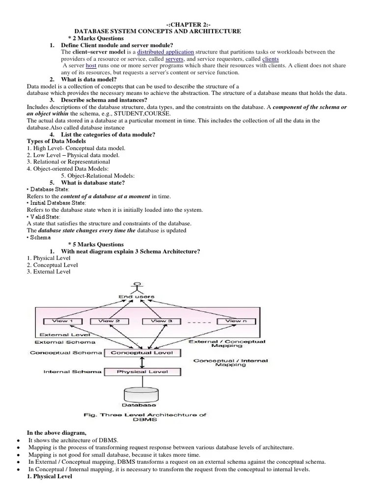 CHAPTER 2 Dbms | PDF | Conceptual Model | Databases
