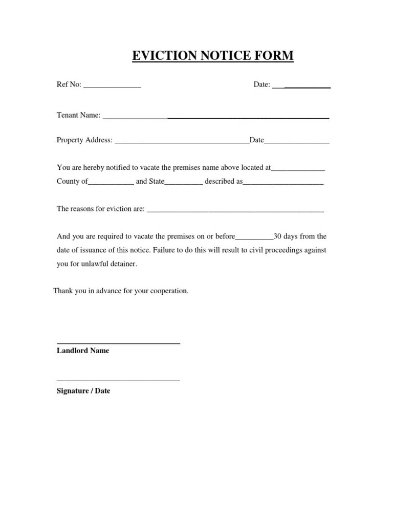 Before serving the papers on the tenant, make sure the contents of the notice completely comply with the form&#x27;s instructions. Eviction Notice