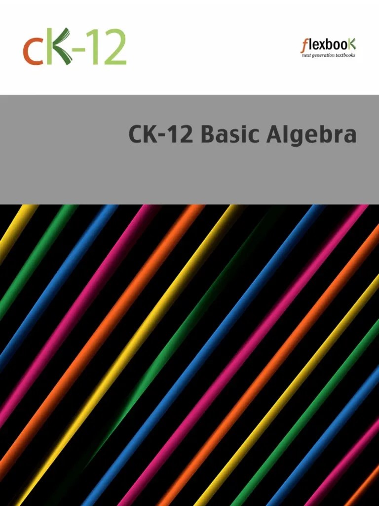 CK-12-Algebra-Basic B V22 Nee S1 | PDF | Quadratic Equation | Factorization