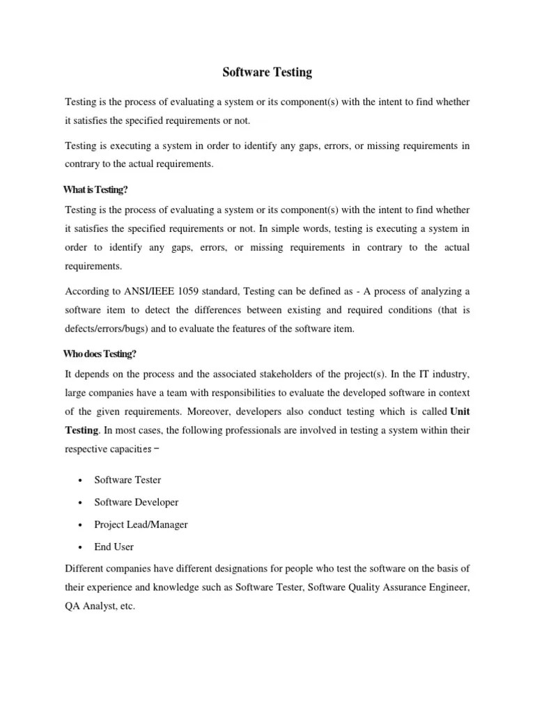Unit-3 Se Notes | PDF | Software Testing | Software Development
