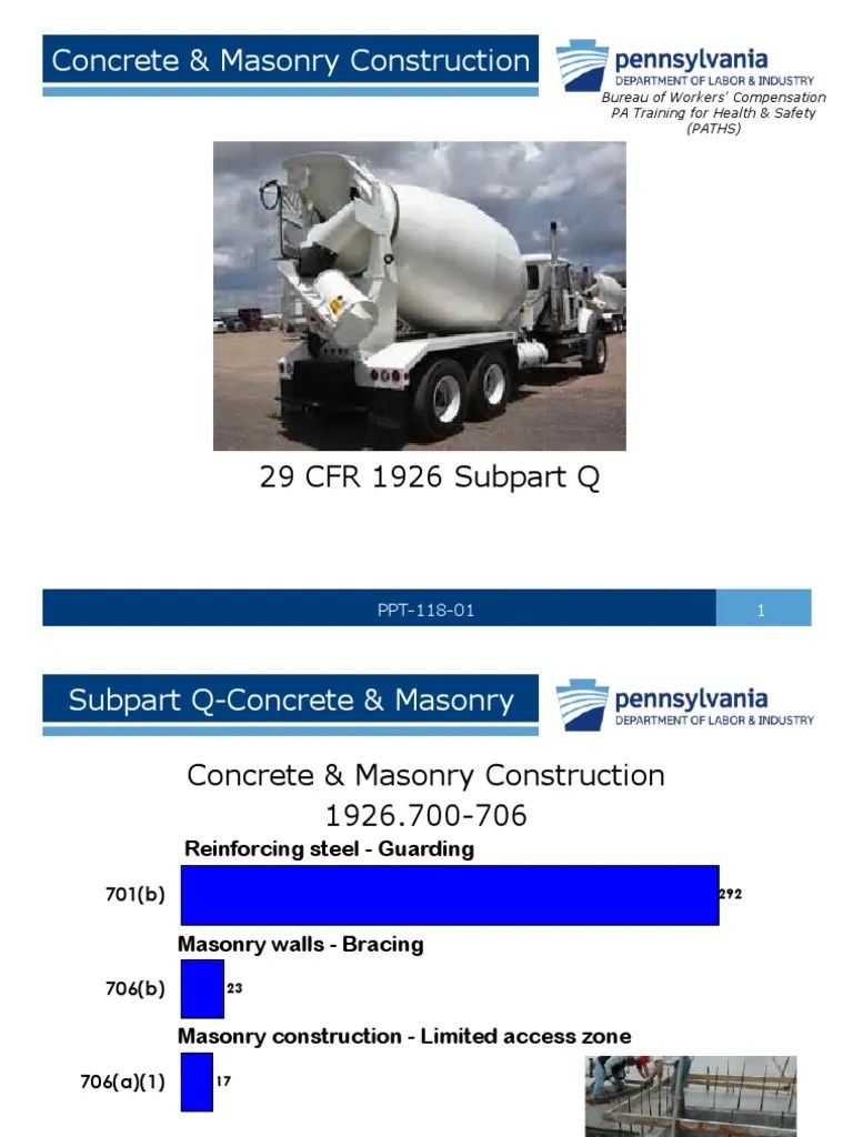 Concrete And Masonry Safety | PDF | Masonry | Concrete