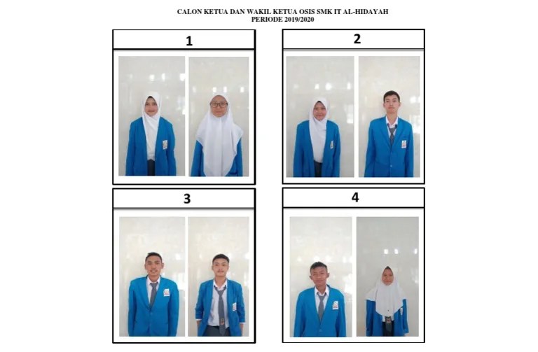 Calon Ketua Dan Wakil Ketua Osis SMK It Al | PDF | Pengelolaan Keuangan & Uang