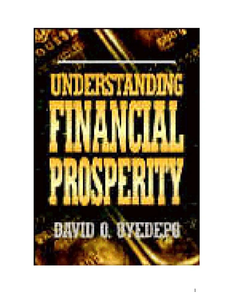 Understanding Financial Prosperity David Oyedepo 1 PDF | PDF | Abraham | Isaac