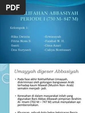 Abbasiyah Periode 1 | PDF