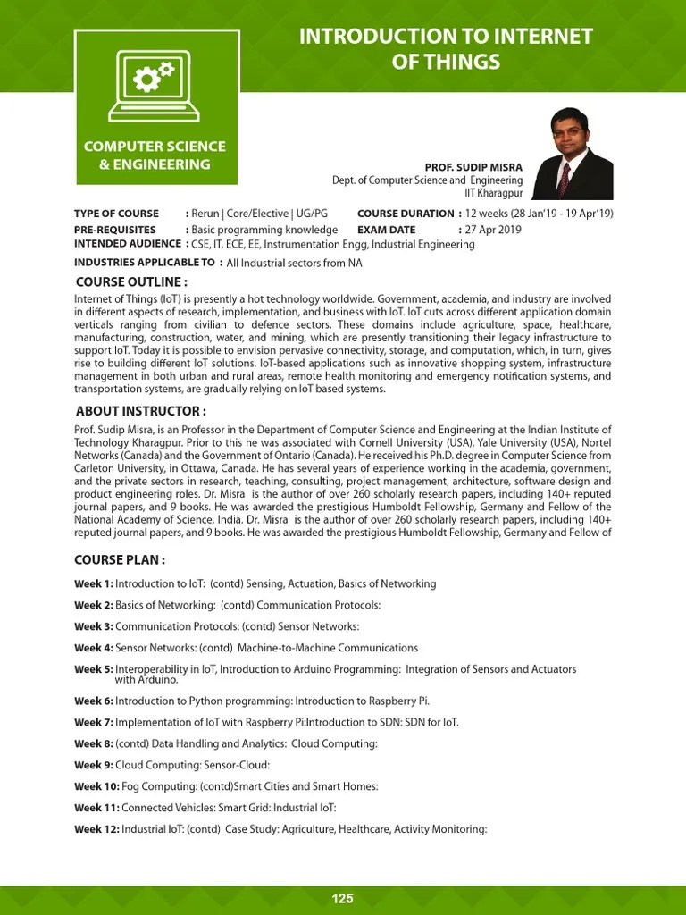 IIoT Syllabus | PDF | Internet Of Things | Digital Technology