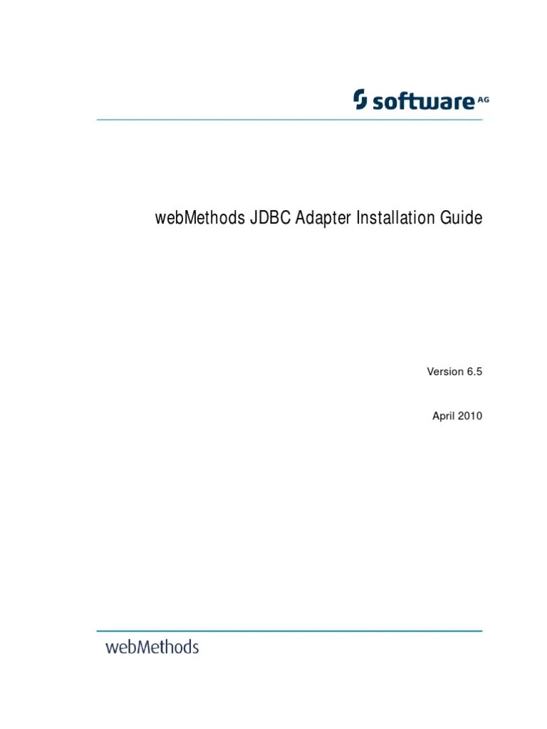 6-5 JDBC Adapter Install Guide | PDF | Ibm Db2 | License