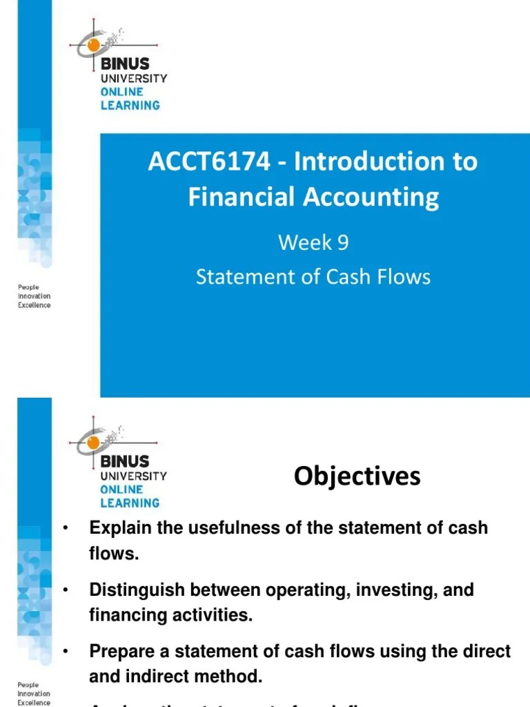 Week 9 PPT 9 - Statement Of Cash Flows | PDF | Cash Flow Statement ...