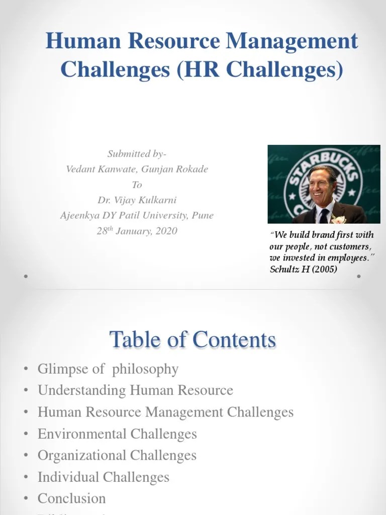 Human Resource Management Challenges (HR Challenges) | PDF | Human Resource Management | Employment