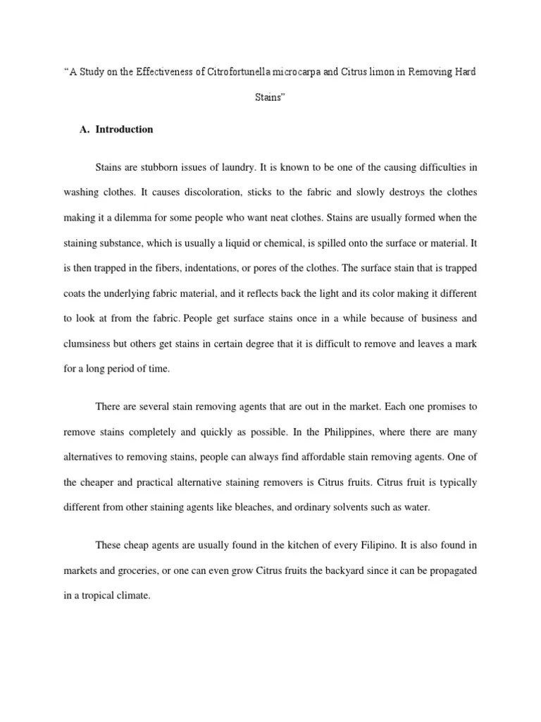 Capstone Project | PDF | Lemon | Citrus