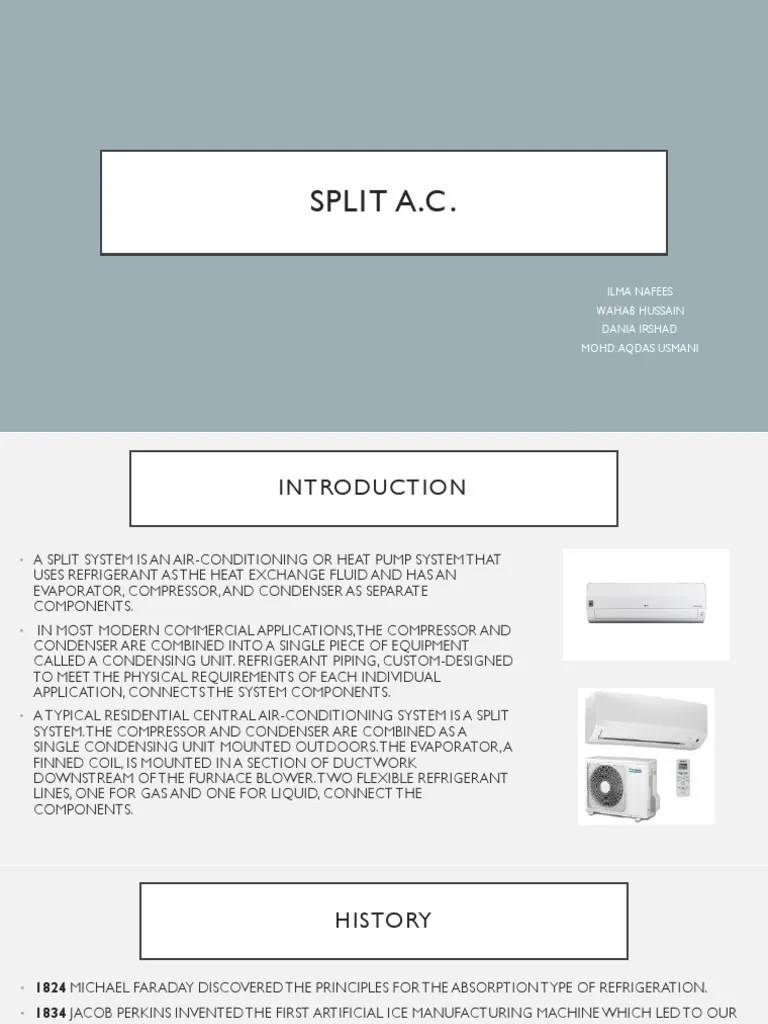 Split Ac | PDF | Air Conditioning | Electromechanical Engineering