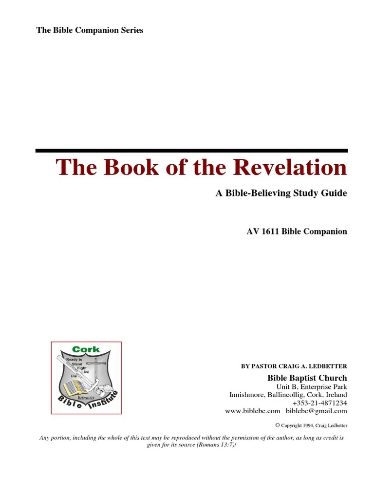 The Book Of Revelation Study Student Intro | PDF | Book Of Revelation | Rapture