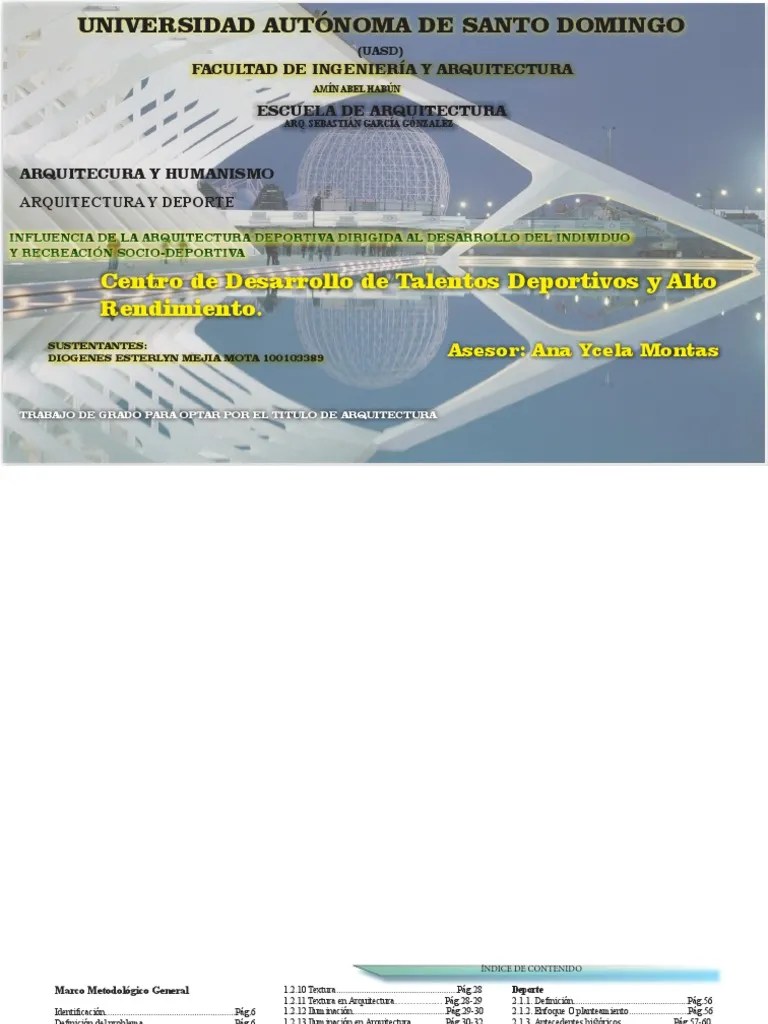 Complejo Deportivo Para Atletas De Alto Rendimiento. | PDF | Deportes | República Dominicana