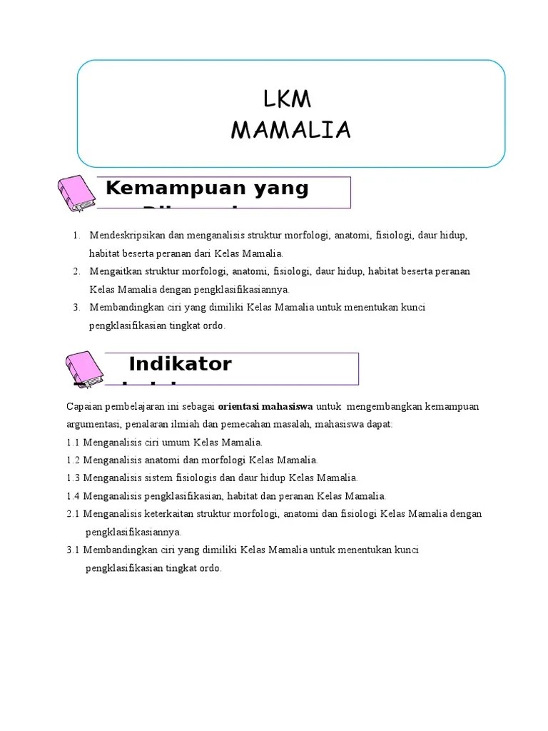 LKM Mamalia | PDF