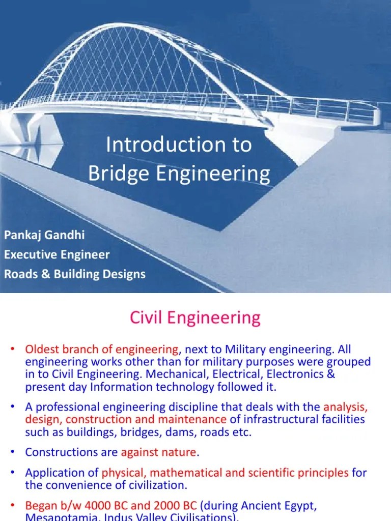 BASICS OF BRIDGE ENGINEERING PCG | Download Free PDF | Bridge | Civil Engineering