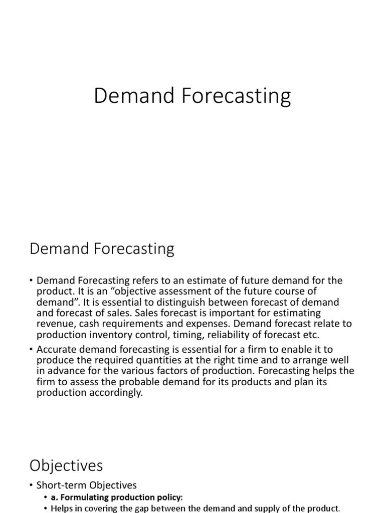 Demand Forecasting | PDF | Forecasting | Time Series