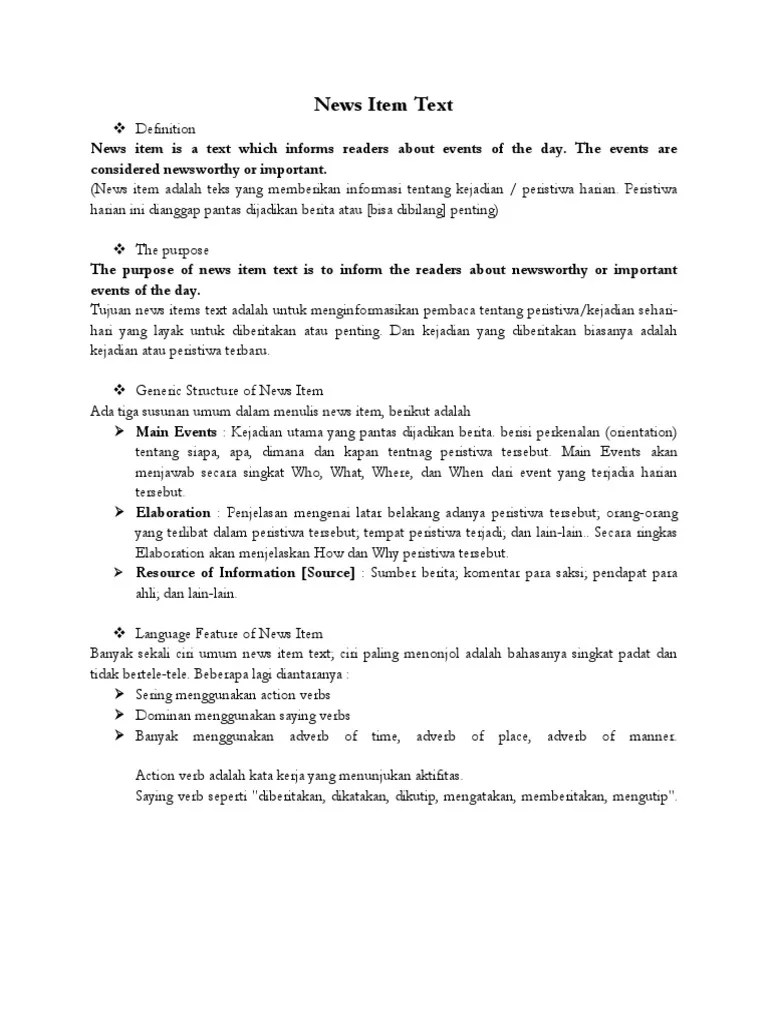 News Item Text | PDF