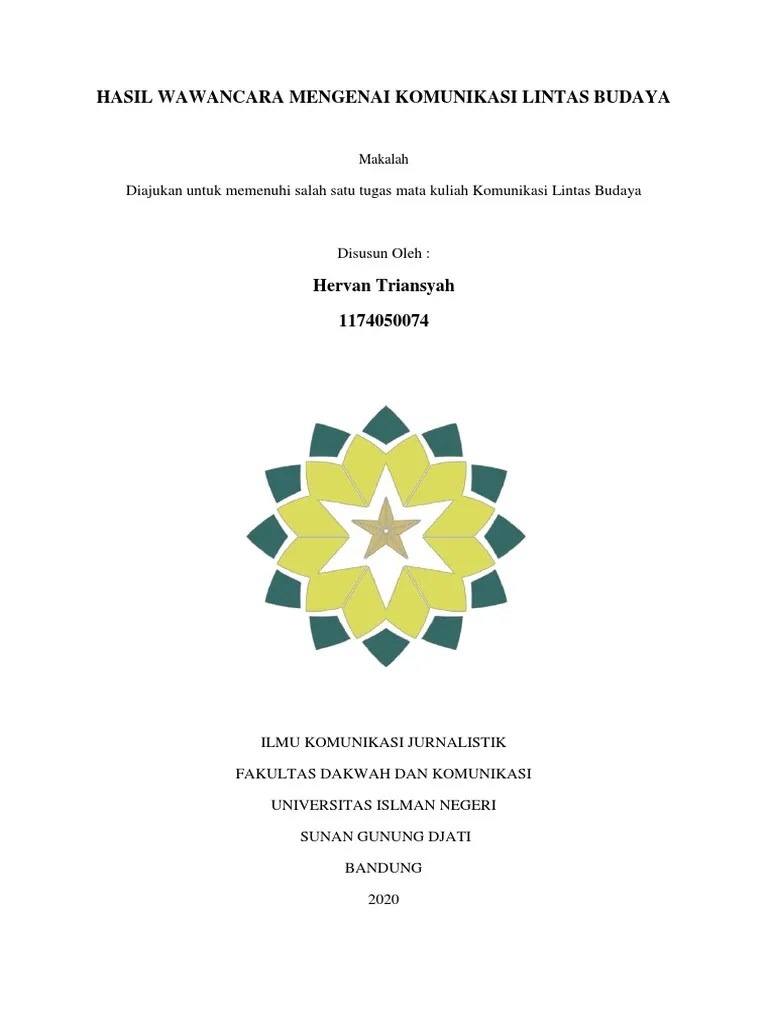 Hasil Wawancara Mengenai Komunikasi Lintas Budaya | PDF