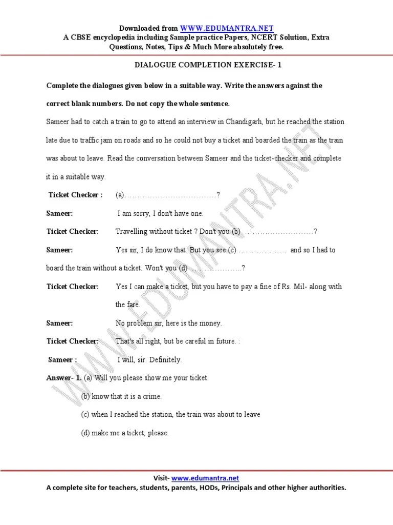 2 Dialogue Completion PDF | PDF