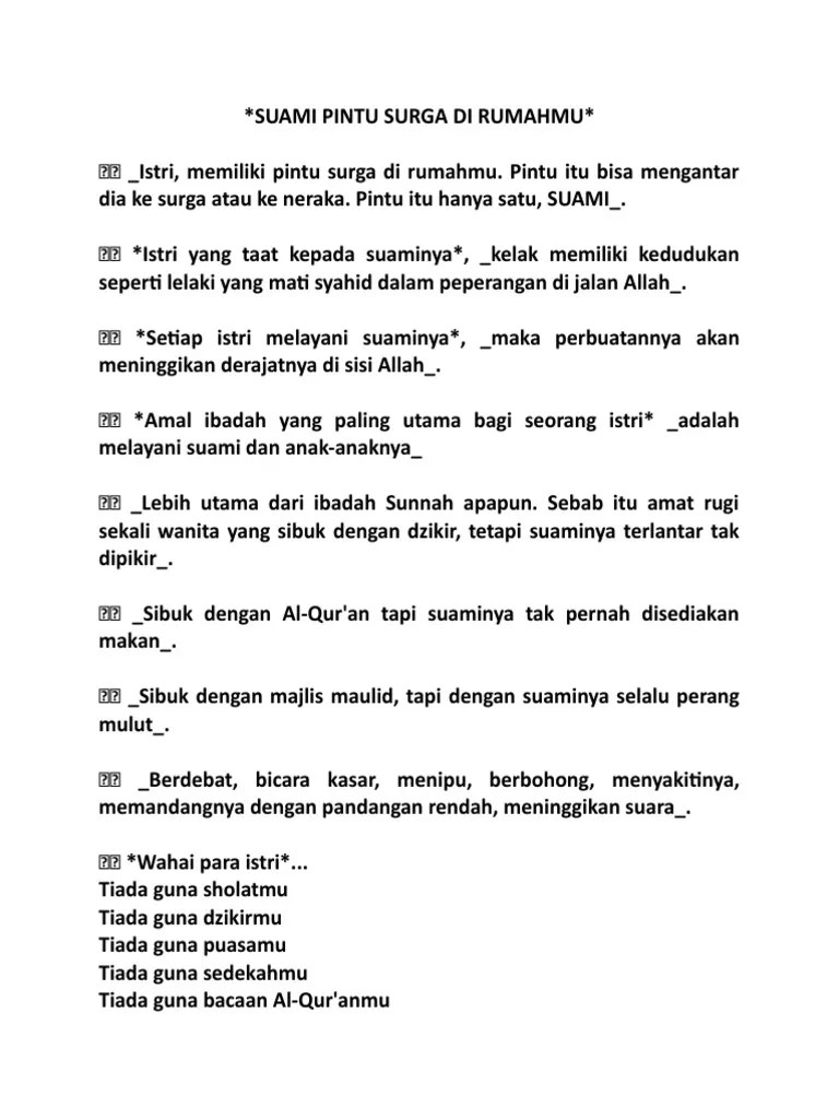 Suami Pintu Sur | PDF