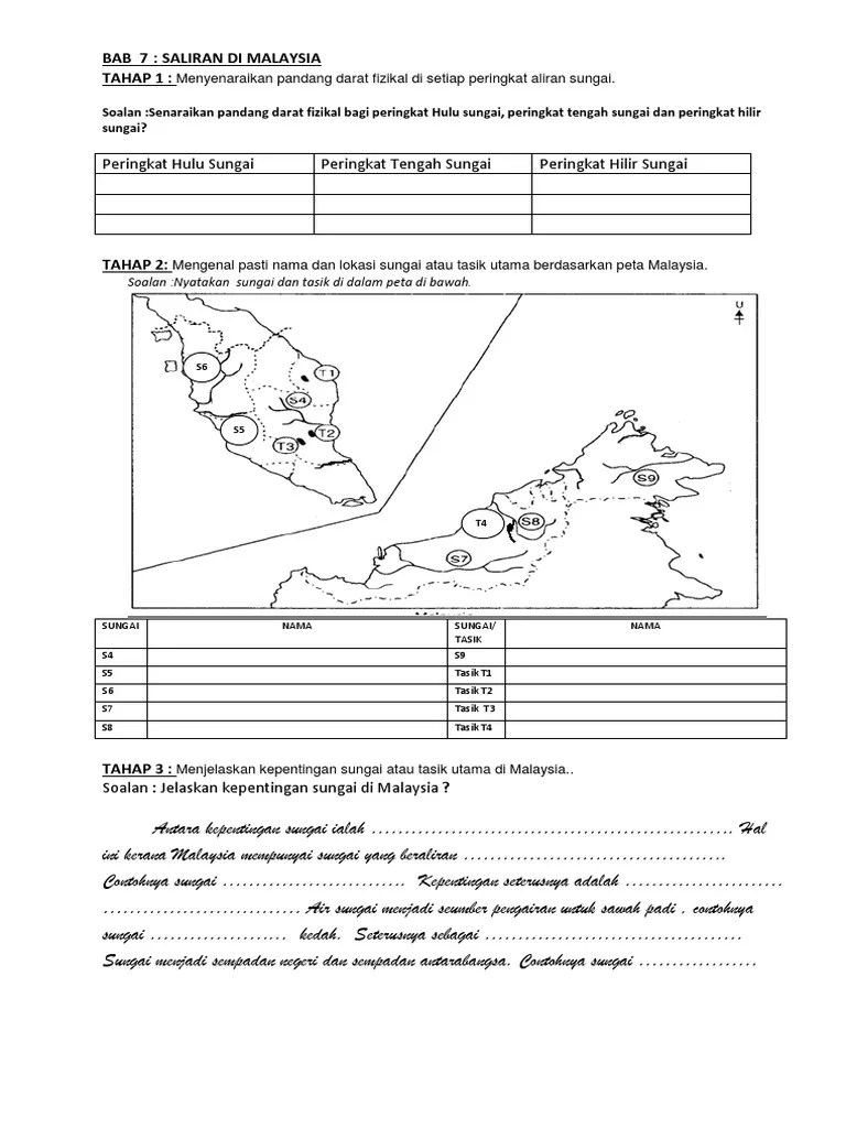 Apakah nama tasik semula jadi terbesar di malaysia. Saliran Di Malaysia Pdf