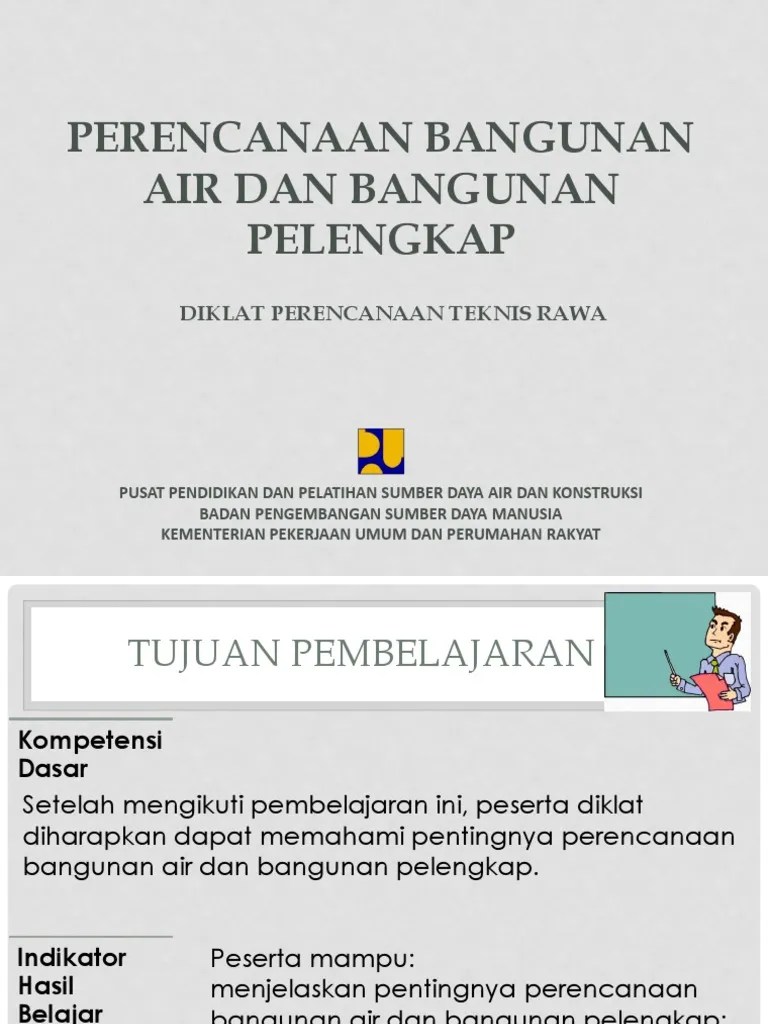 Perencanaan Bangunan Air Dan Bangunan Pelengkap PDF | PDF