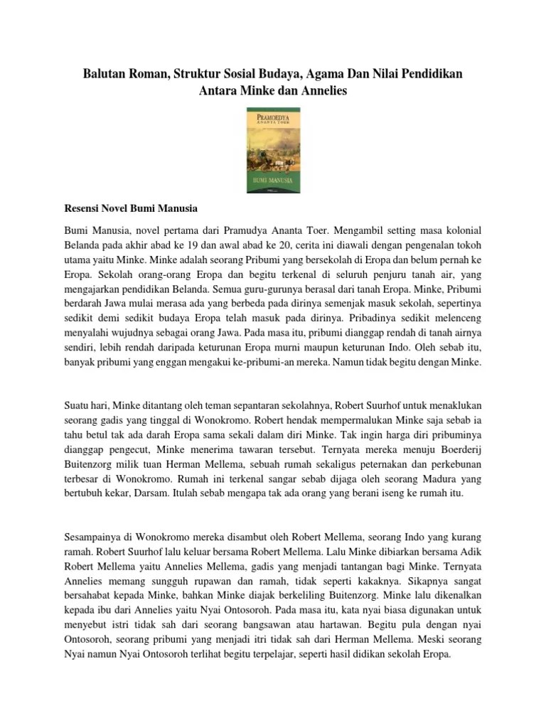 Sinopsis Buku Bumi Manusia