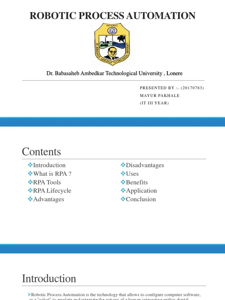 Robotic Process Automation | PDF | Automation | Business Process