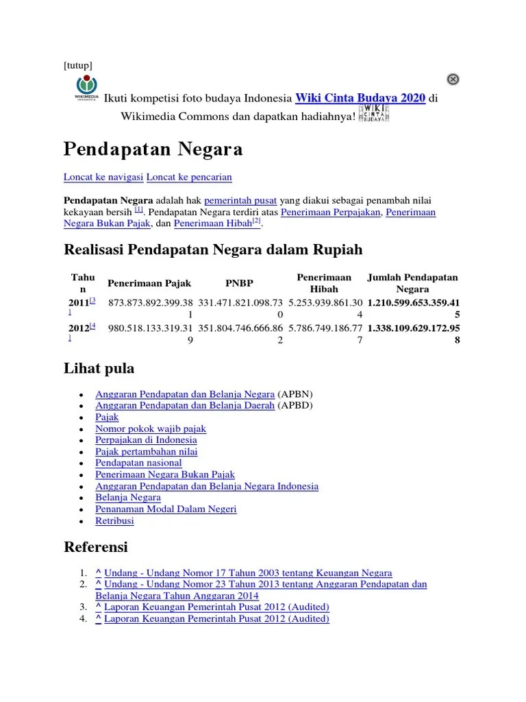 Penerimaan Negara | PDF