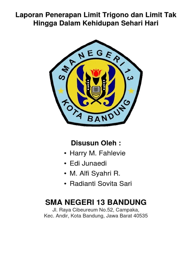 Laporan Penerapan Limit Trigono Dan Limit Tak Hingga Dalam Kehidupan Sehari  Hari | PDF