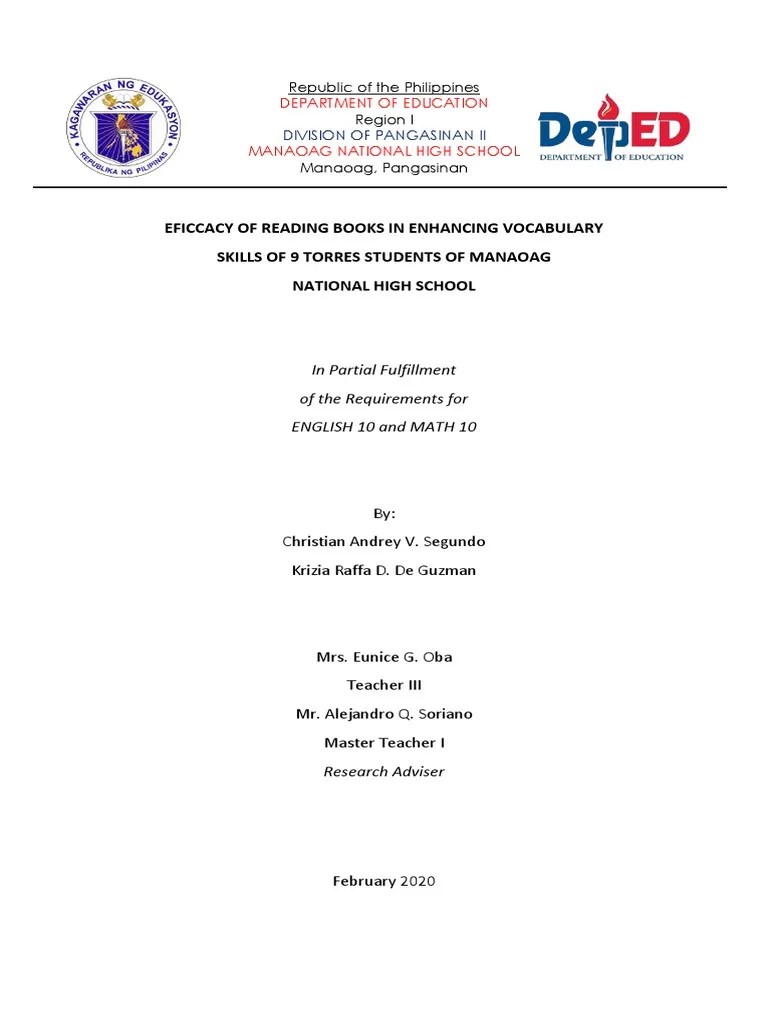 Title Page | PDF | Reading Comprehension | Vocabulary