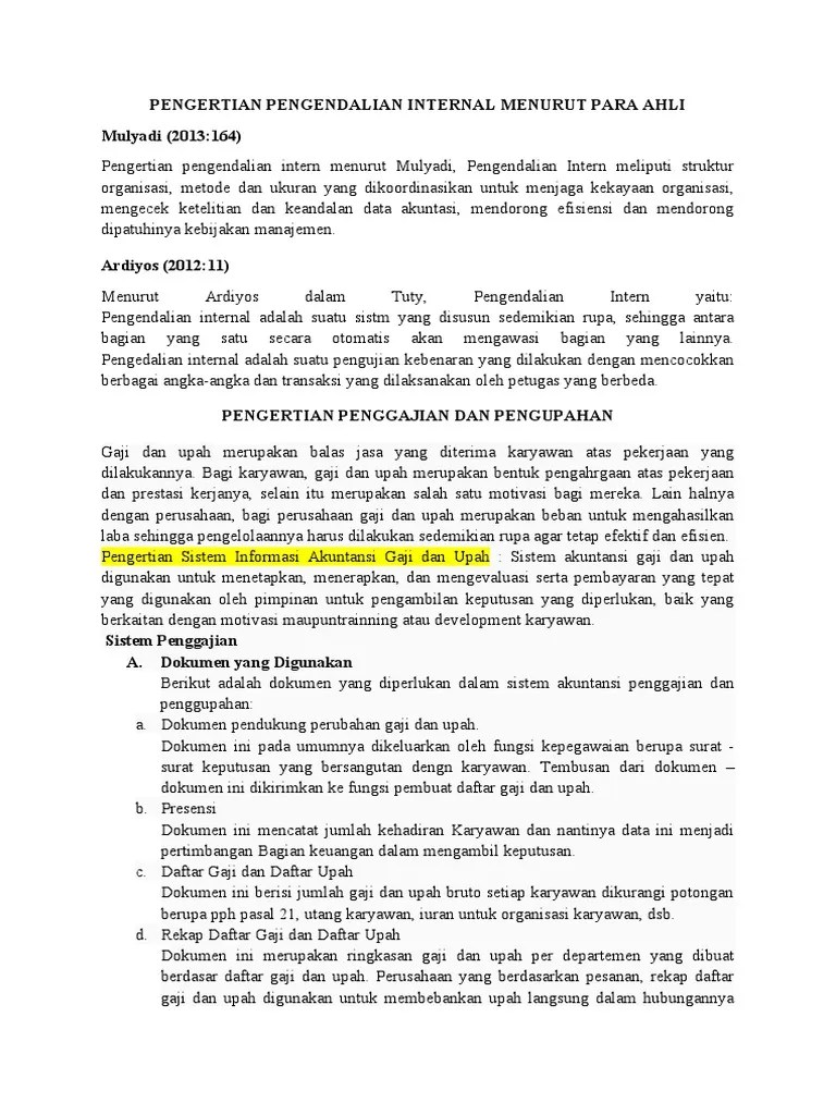 Flowchart Penggajian Dan Pengupahan | PDF