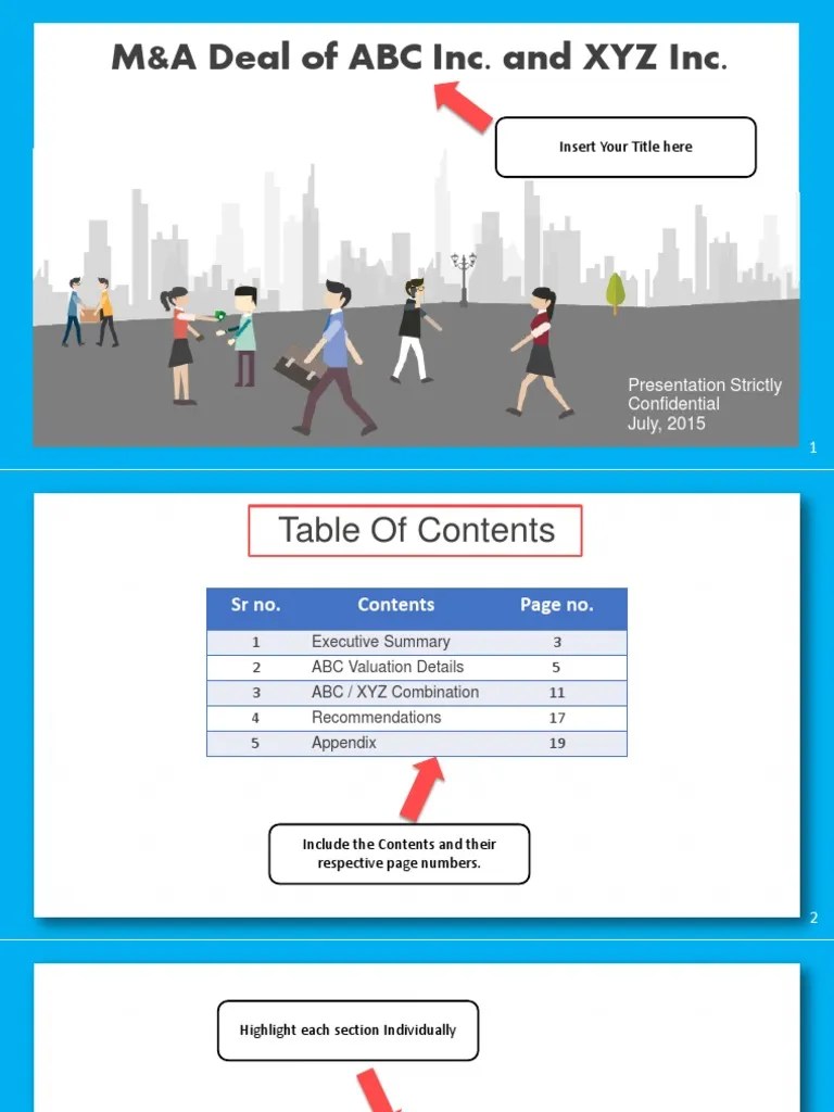 Pitch Book Sample Template PDF | PDF | Earnings Before Interest | Discounted Cash Flow