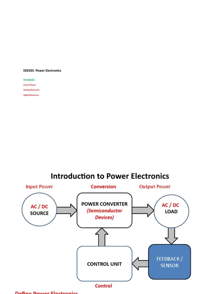 Introduction To Power Electronics | PDF | Power Electronics | Power ...