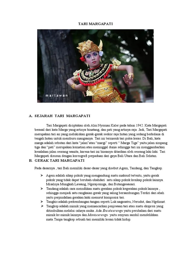 Sejarah Tari Margapati | PDF