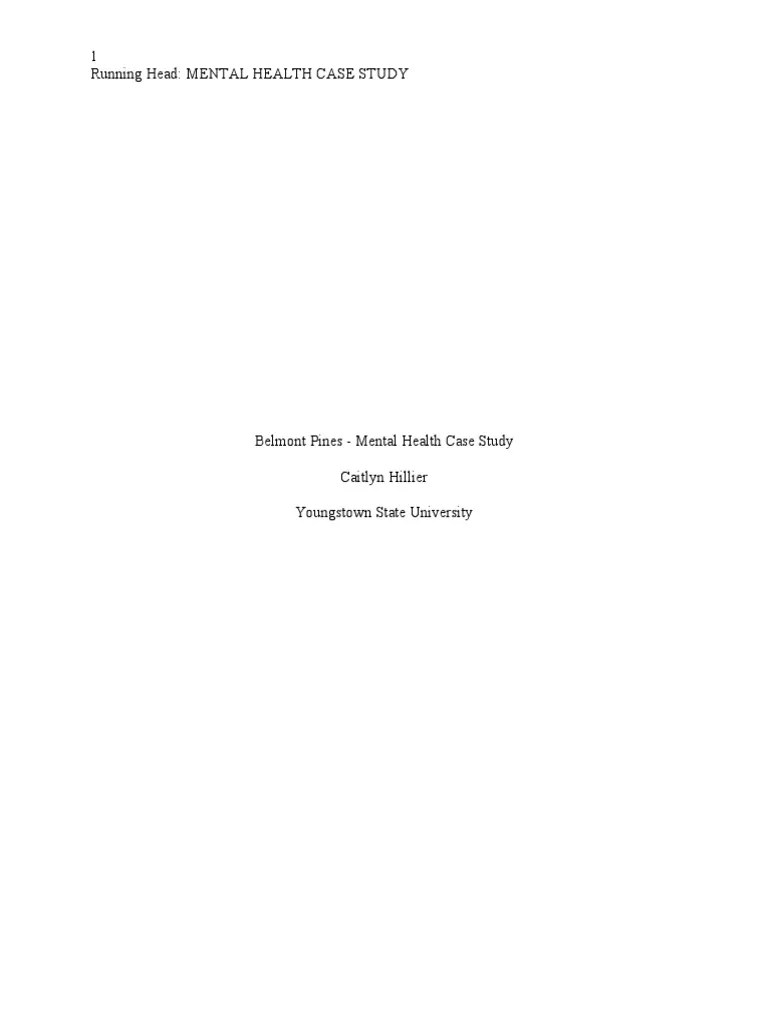 Case Study | PDF | Depression (Mood) | Mental Disorder