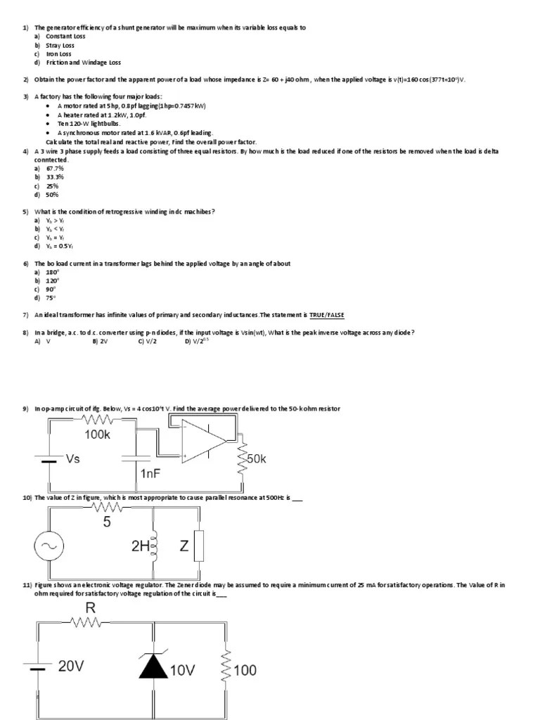 Electric PDF | PDF | Electrical Network | Physical Quantities