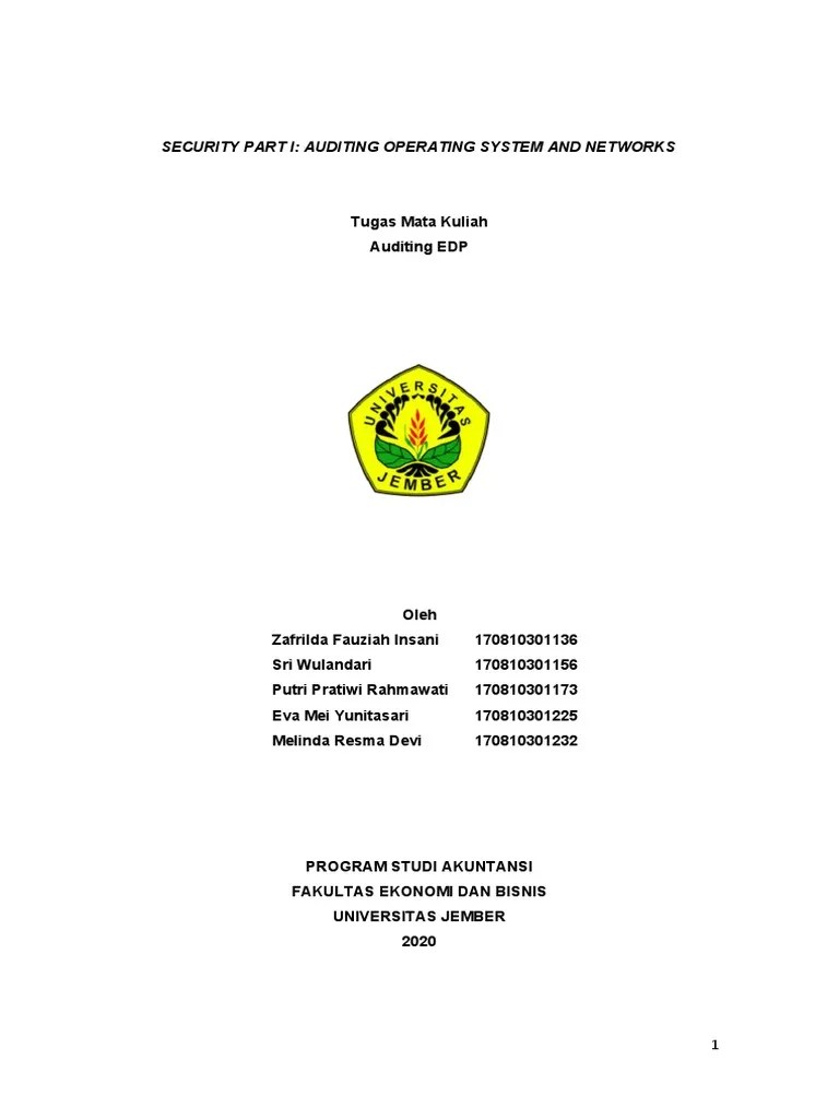 Kelompok 9 - Security Part I Auditing Operating System And Networks | PDF