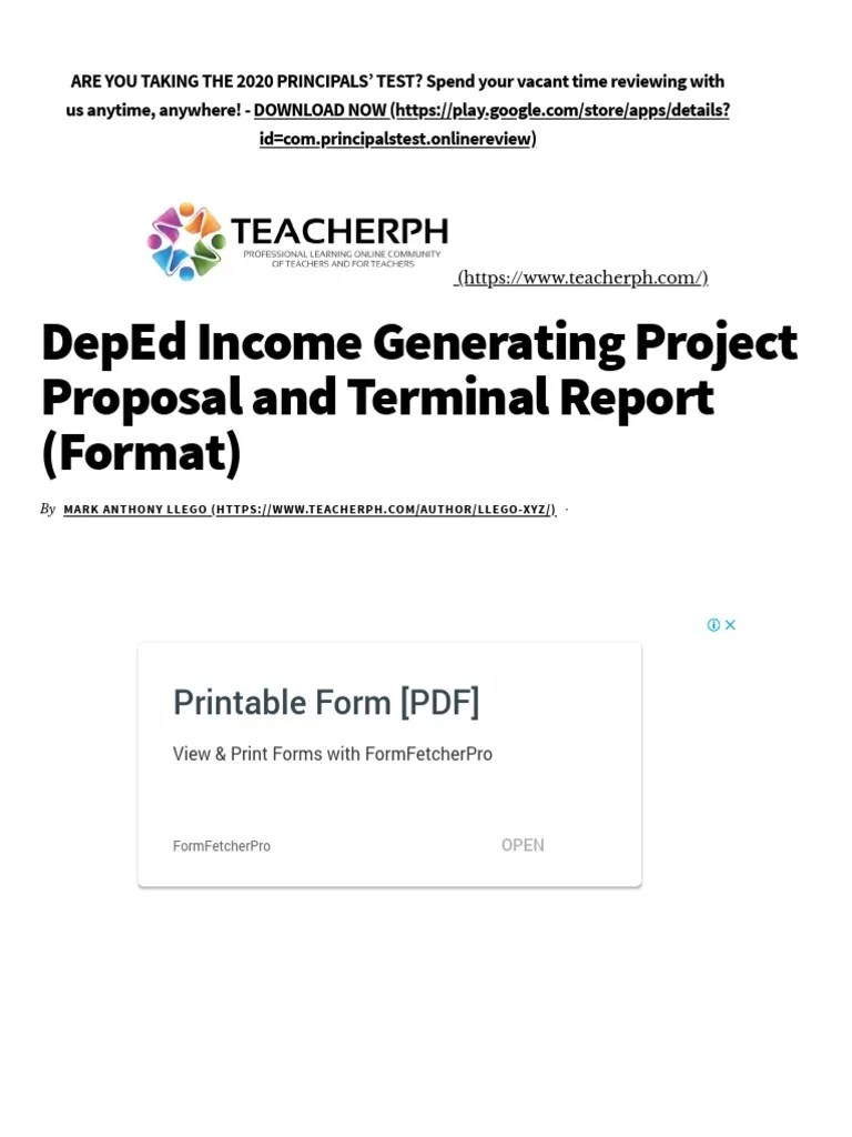 2021 nqesh reviewer (free) 2021 nqesh reviewer (paid) 2021 deped ept reviewer Deped Income Generating Project Proposal And Terminal Report Format Teacherph Pdf Horticulture Retail
